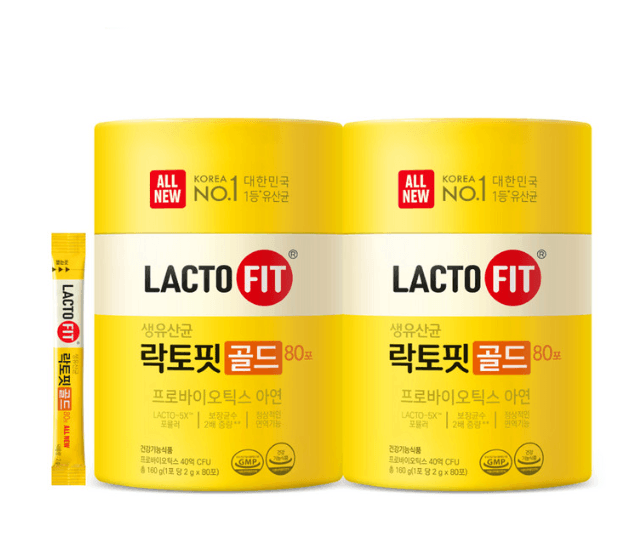 종근당 락토핏 골드 2통 상품군 패키지